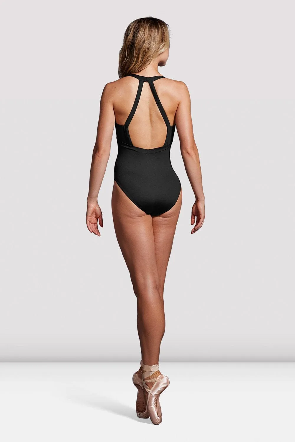 Bloch Mirella MB7227 V Neck Open Back Halter Leo