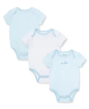 Blue Train 3 Pack of Bodysuits