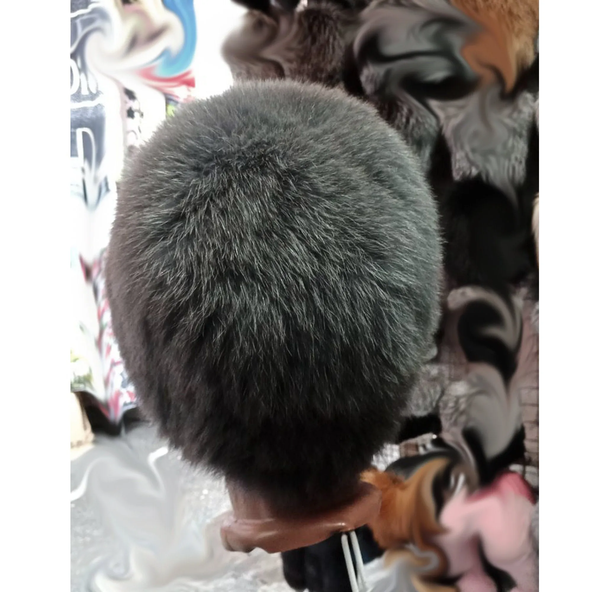 BY ORDER Women Fox Fur Hat, Fur Hat, Stretchy Fur hat, Knit Fur Hat, Fox Fur Hat, Girl Fur Hat, Trapper Hat, Real fur Hat, Fluffy hat Beige