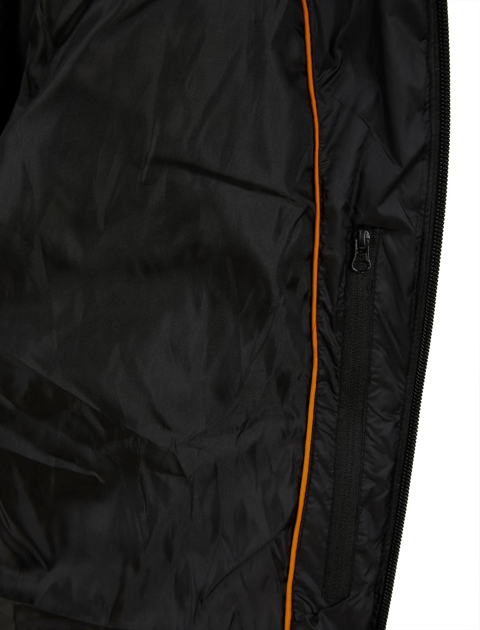 Cachora Quilted Puffer Jacket with Hood in Jet Black - Tokyo Laundry Active Tech