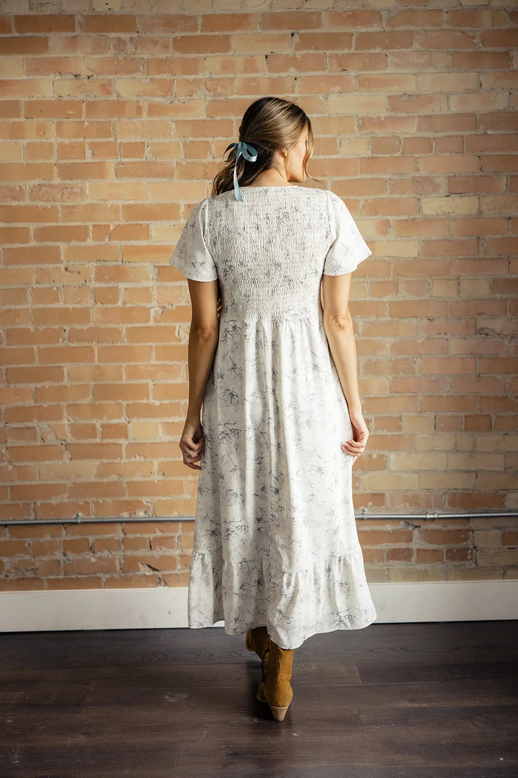 Captivated By You Smocked Maxi