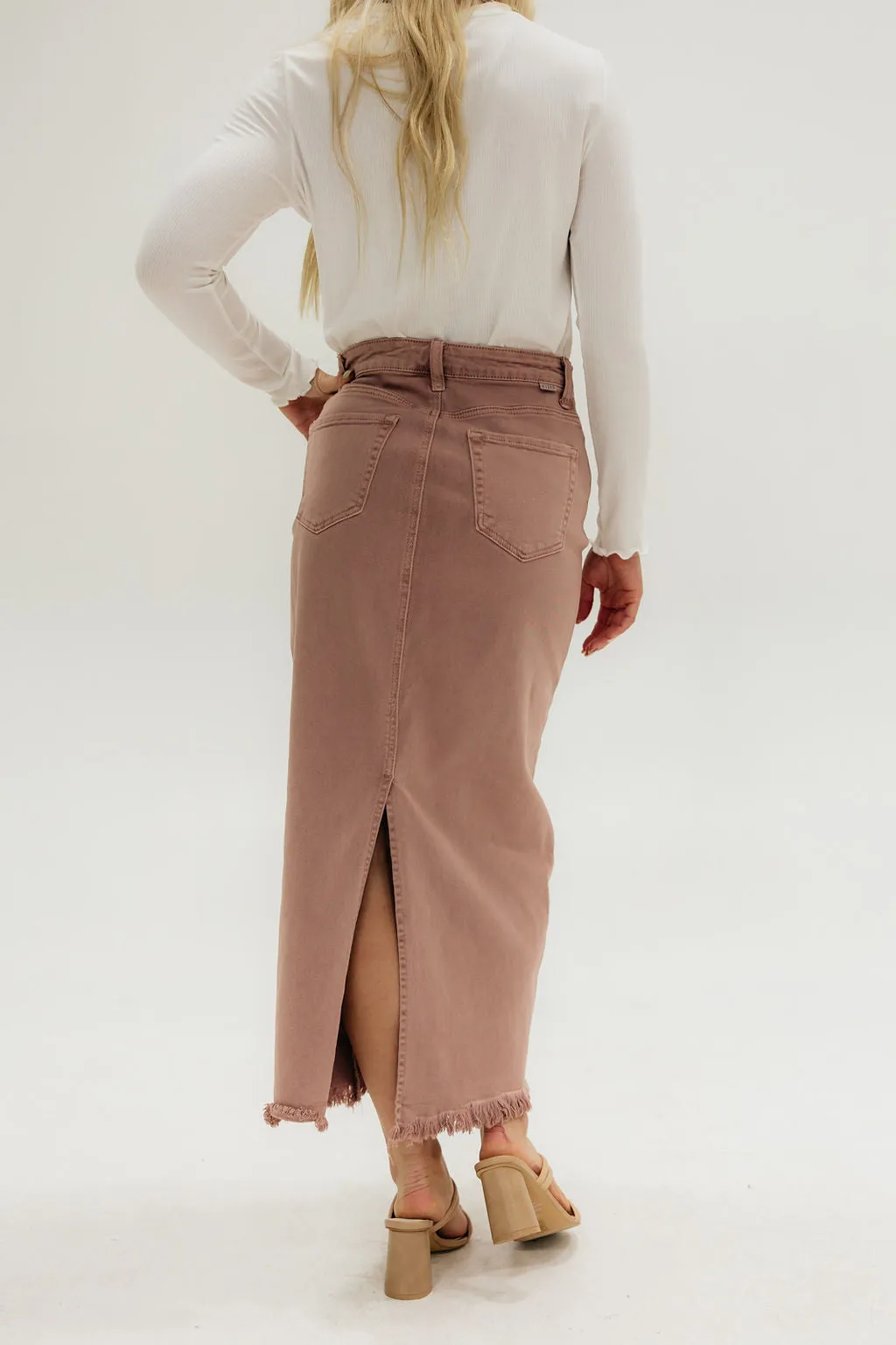 Carsen Demin Skirt-Mauve