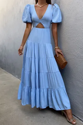 Cedros Maxi Dress in Sky Blue