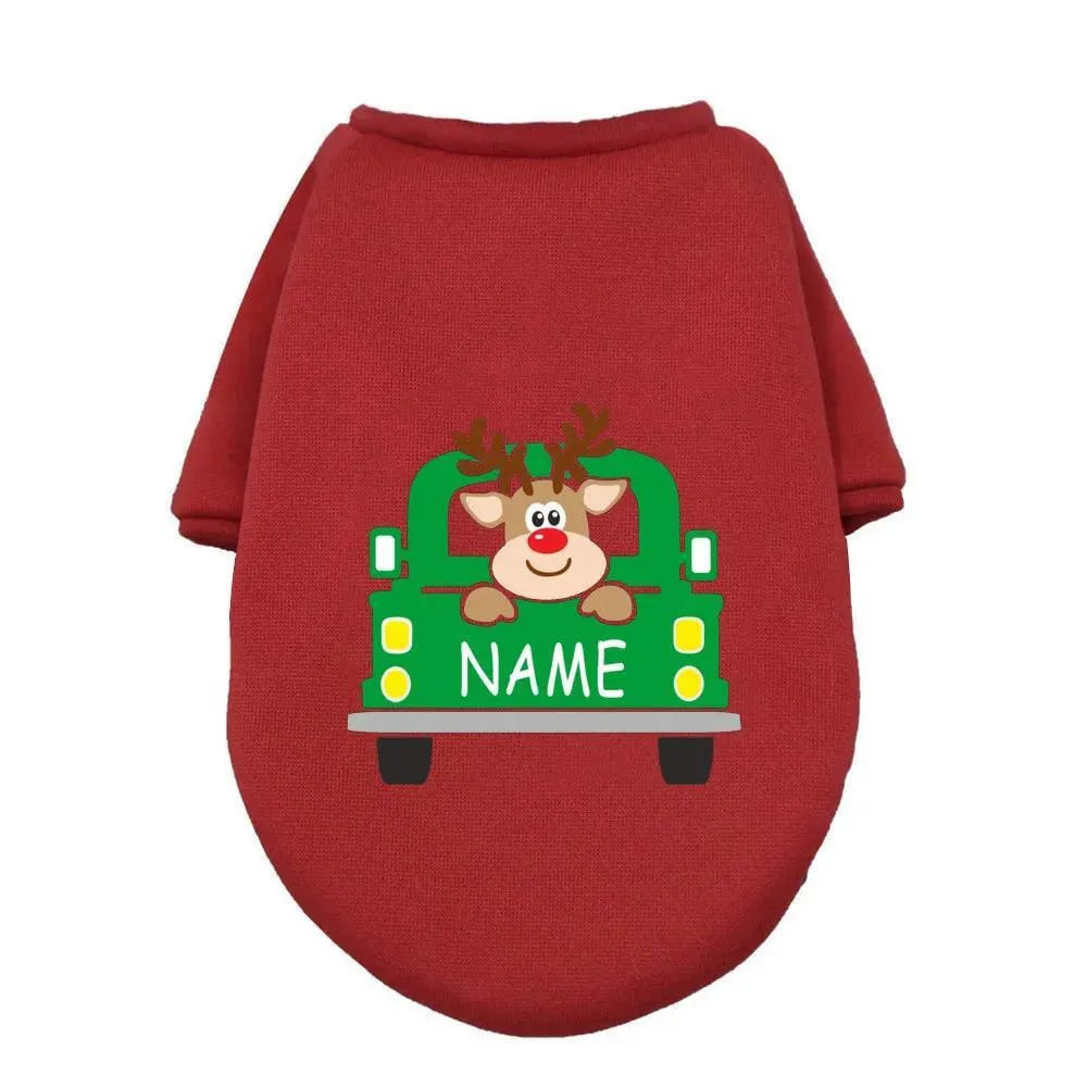 Christmas Deer Dog Hoodie