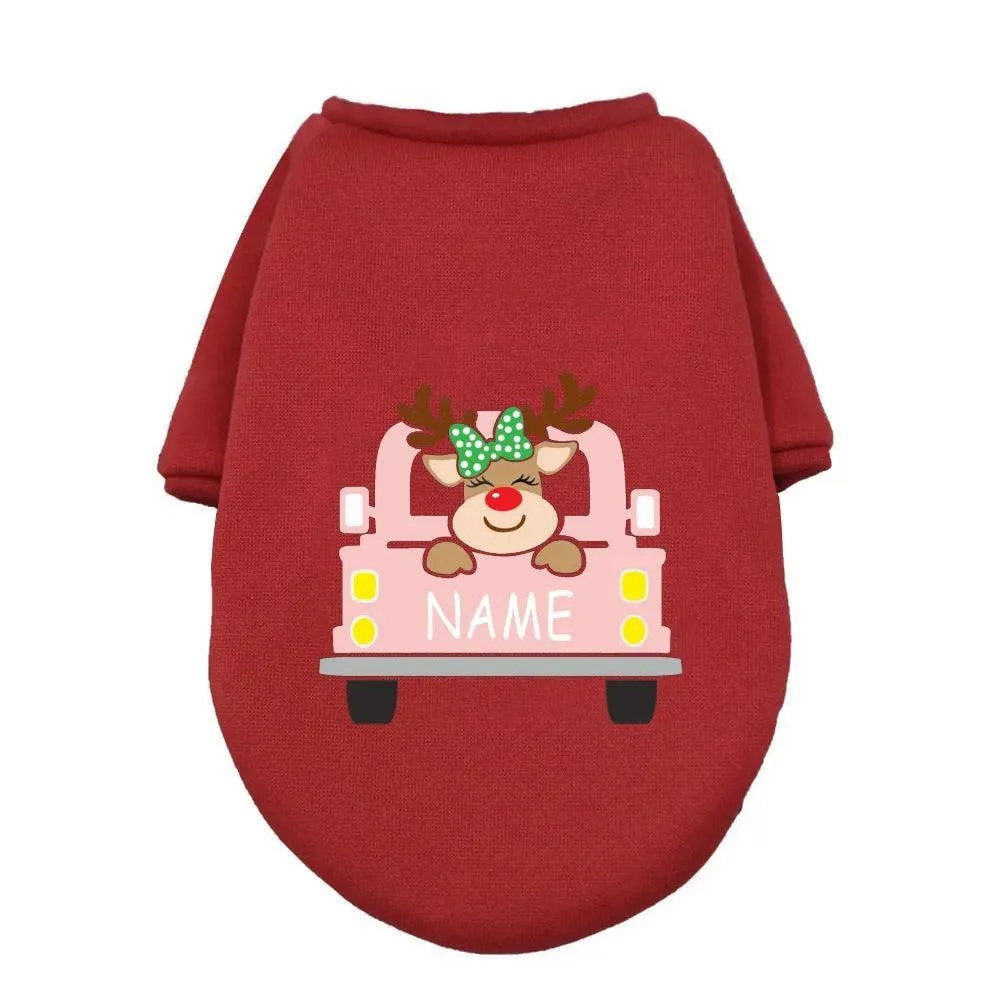 Christmas Deer Dog Hoodie