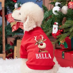 Christmas Deer Dog Hoodie