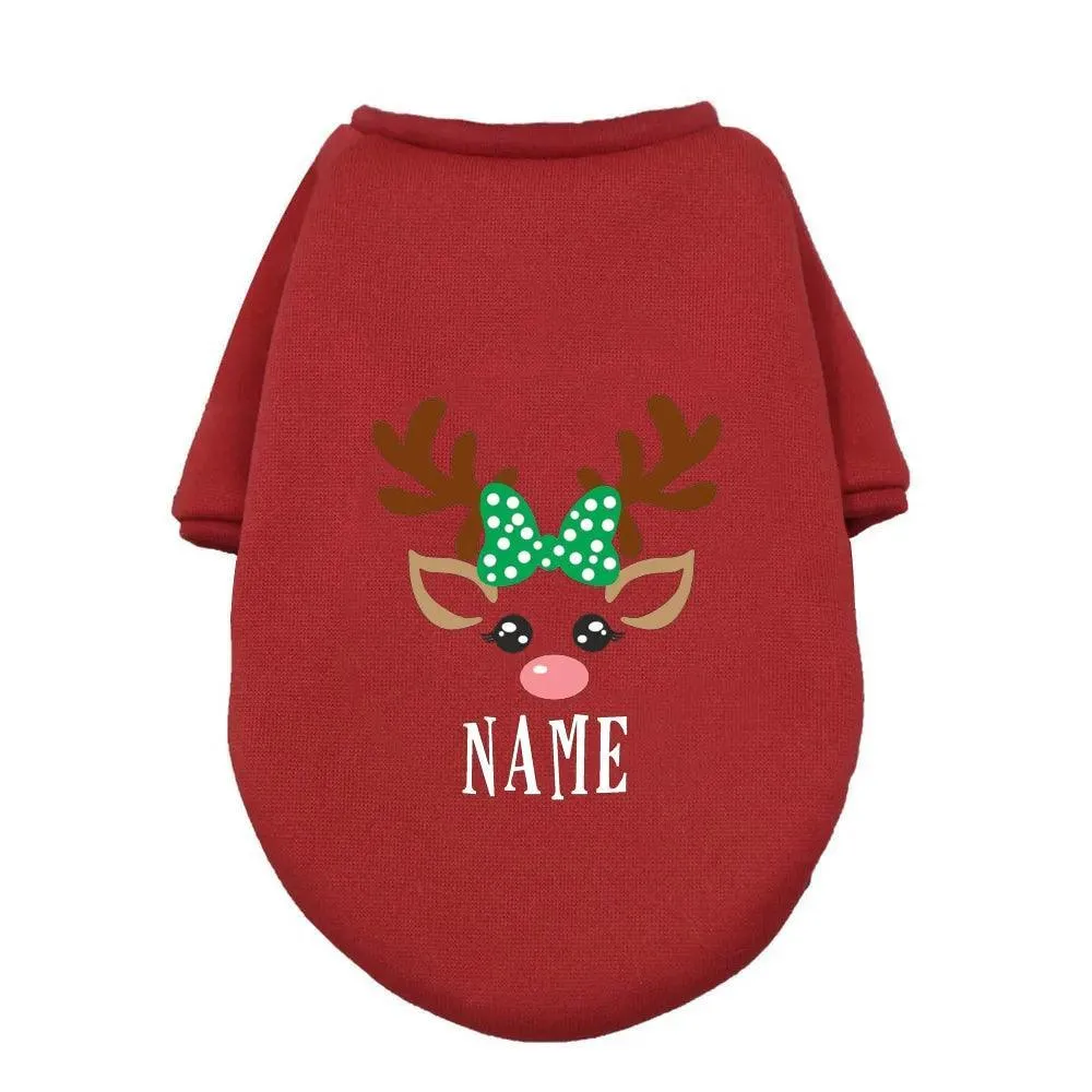 Christmas Deer Dog Hoodie
