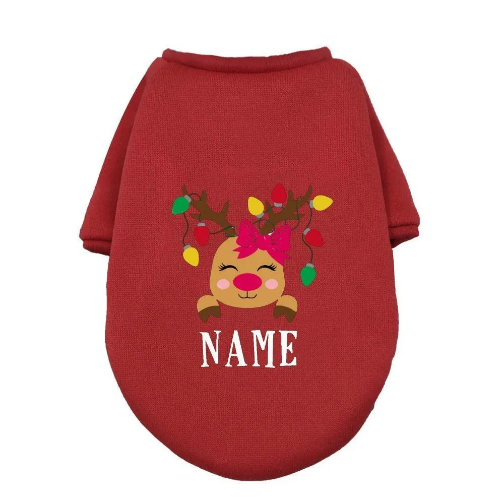 Christmas Deer Dog Hoodie