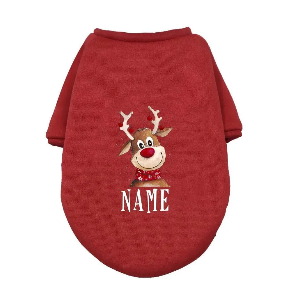 Christmas Deer Dog Hoodie