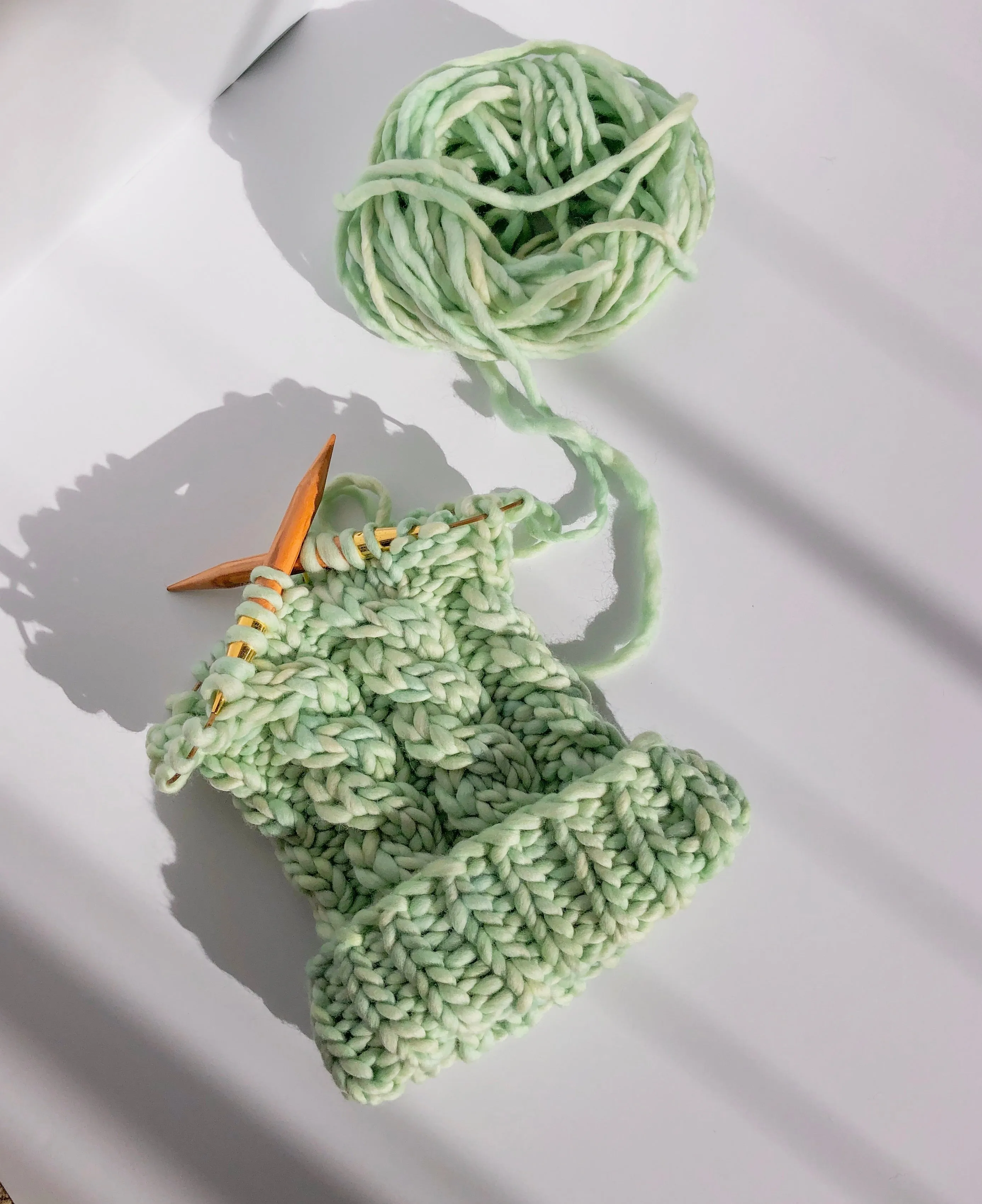 Chunky Cabled Beanie Hat Knitting Pattern