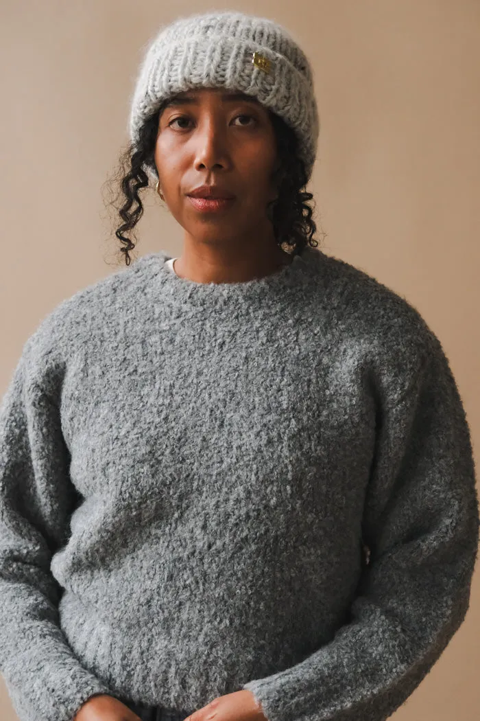 CHUNKY MARLED HANDKNIT BEANIE