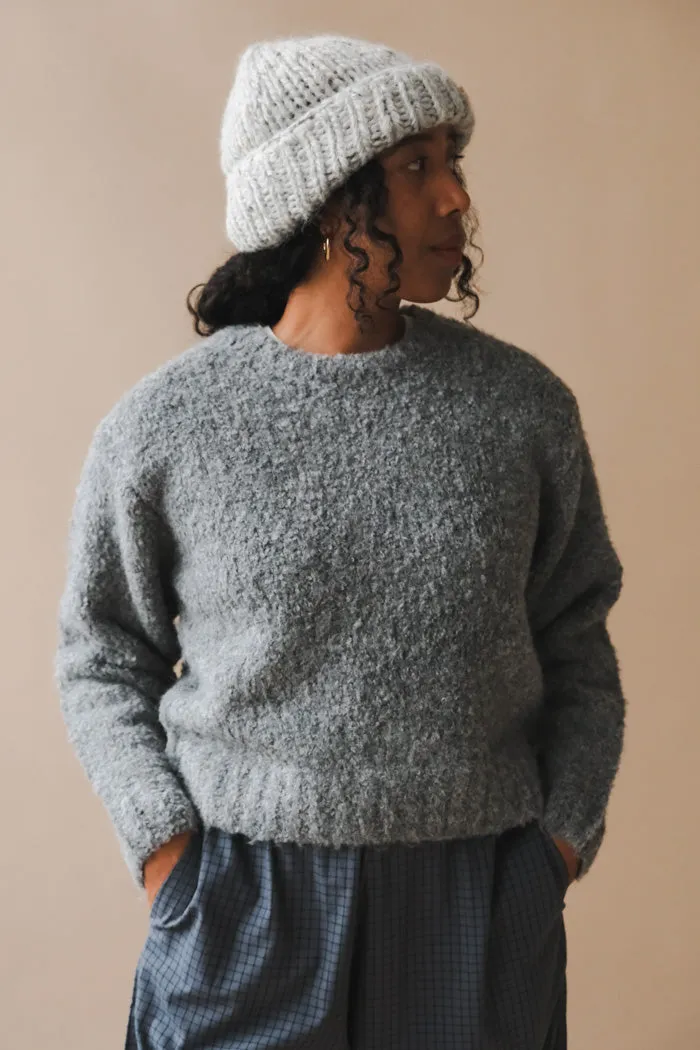 CHUNKY MARLED HANDKNIT BEANIE