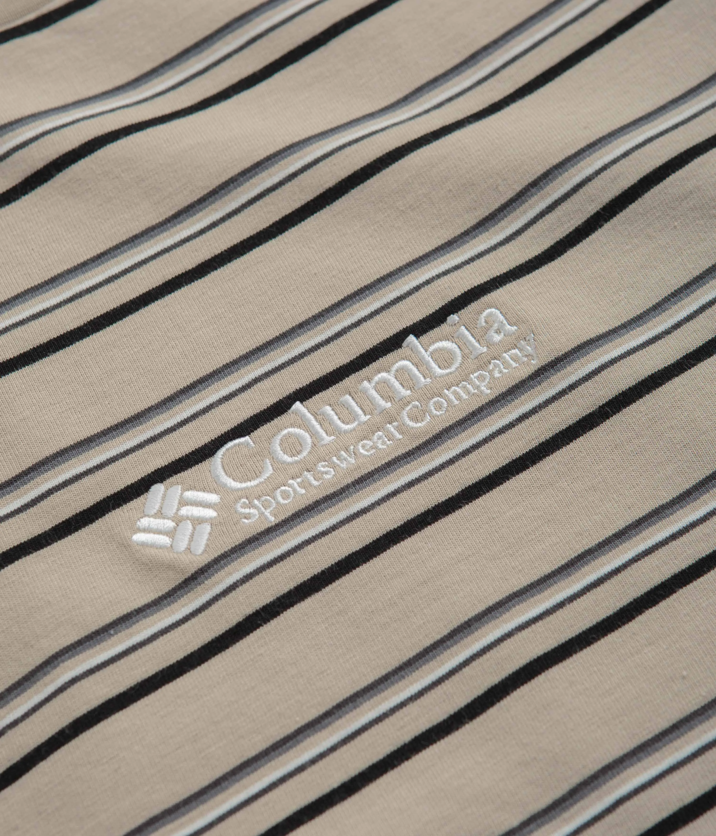 Columbia Somer Slope Striped T-Shirt - Ancient Fossil