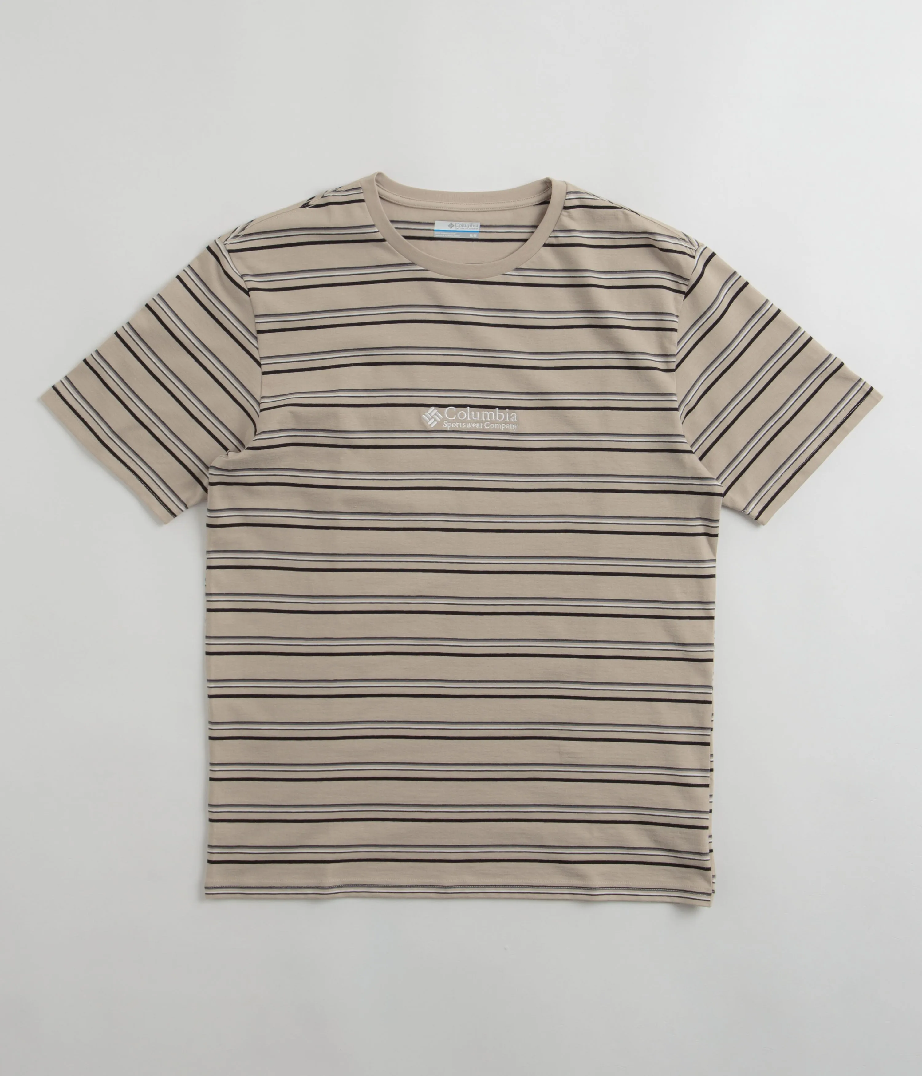 Columbia Somer Slope Striped T-Shirt - Ancient Fossil