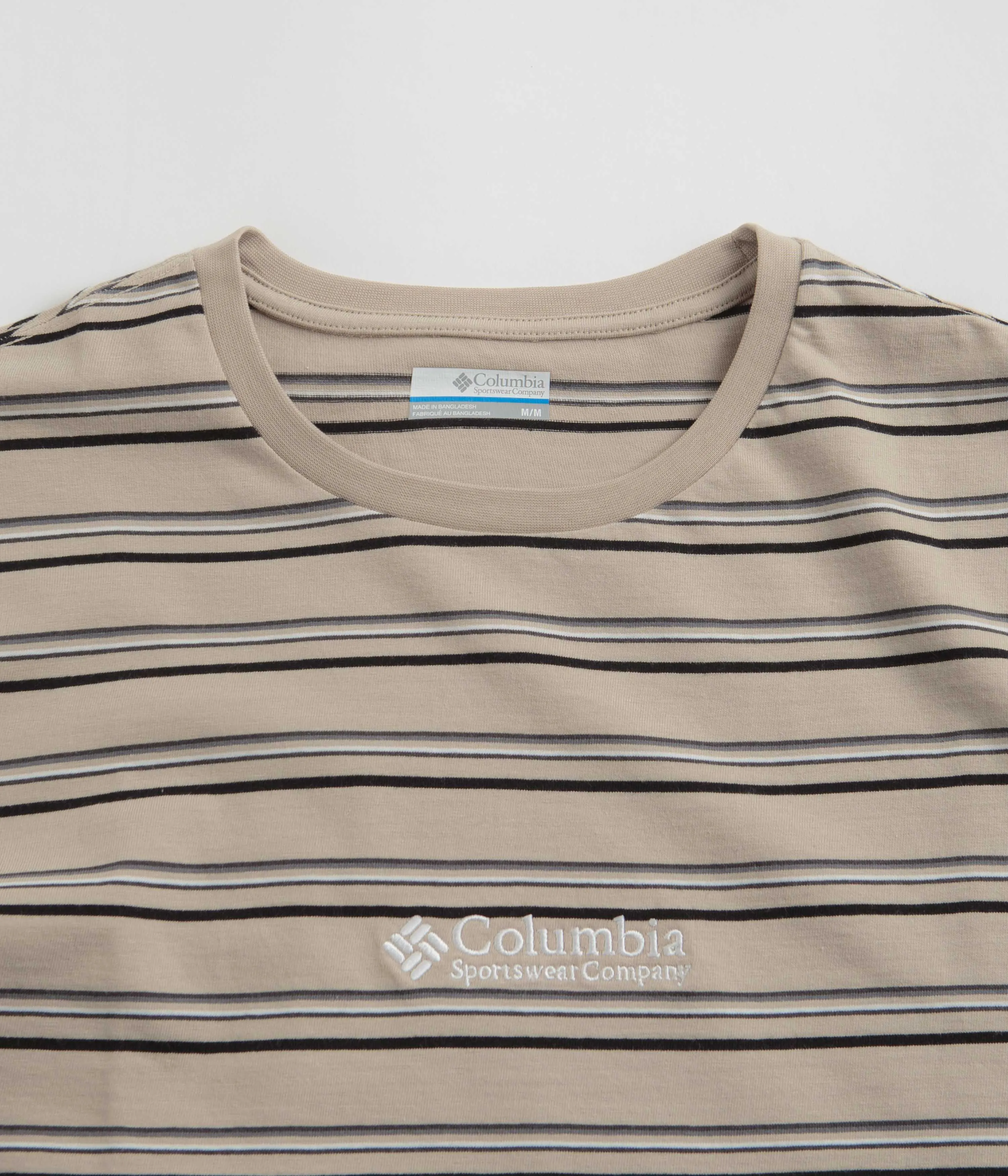 Columbia Somer Slope Striped T-Shirt - Ancient Fossil