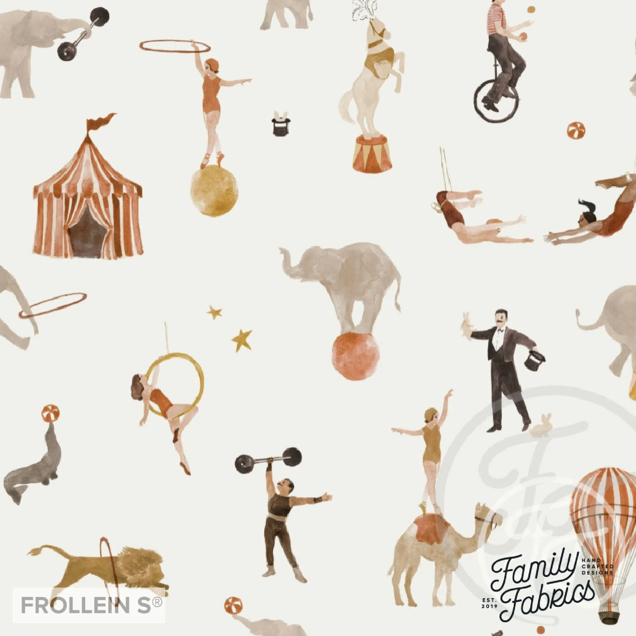 Cotton Jersey - Circus - Rust