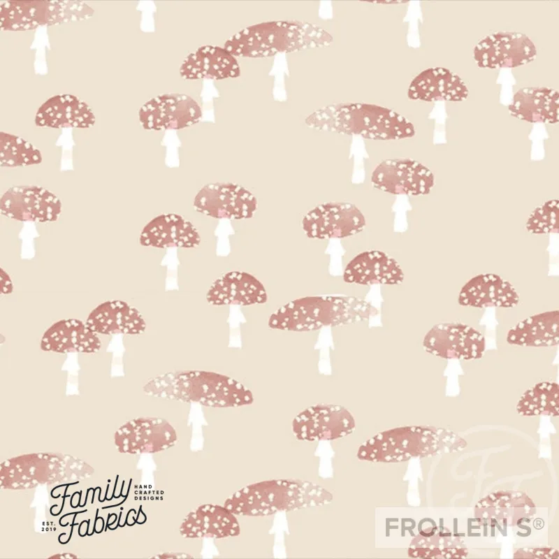 Cotton Jersey - Mushrooms