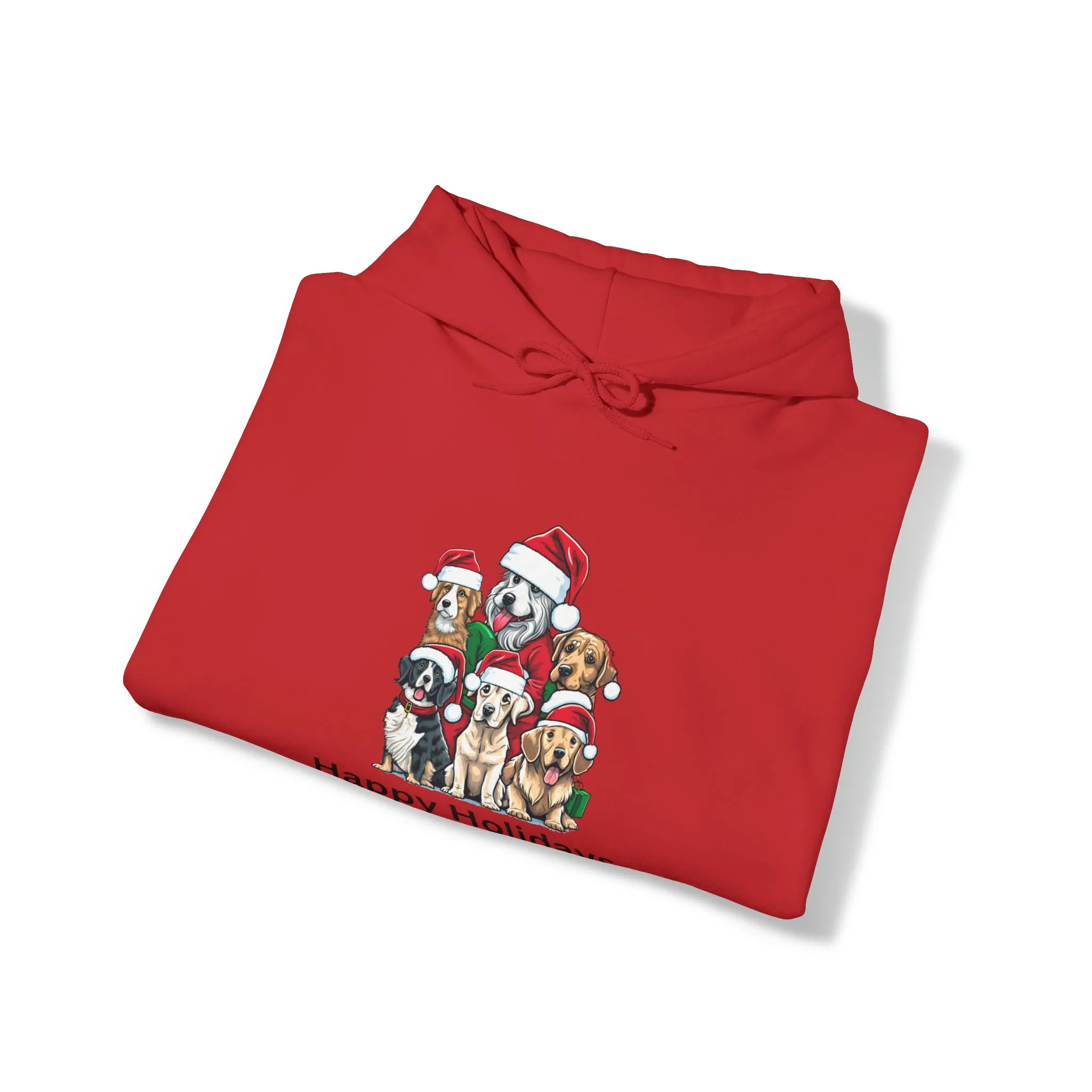 Cozy Canine Christmas Cotton Hoodie Sweatshirt for Dog Lover Dog Mom Dog Dad Pet Lover Holiday Gifts Canine Lovers Seasonal Sweathshirts
