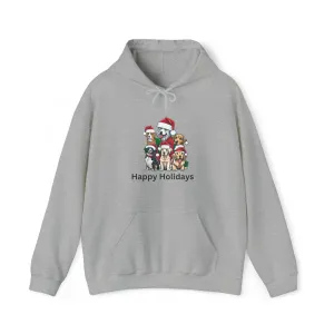 Cozy Canine Christmas Cotton Hoodie Sweatshirt for Dog Lover Dog Mom Dog Dad Pet Lover Holiday Gifts Canine Lovers Seasonal Sweathshirts