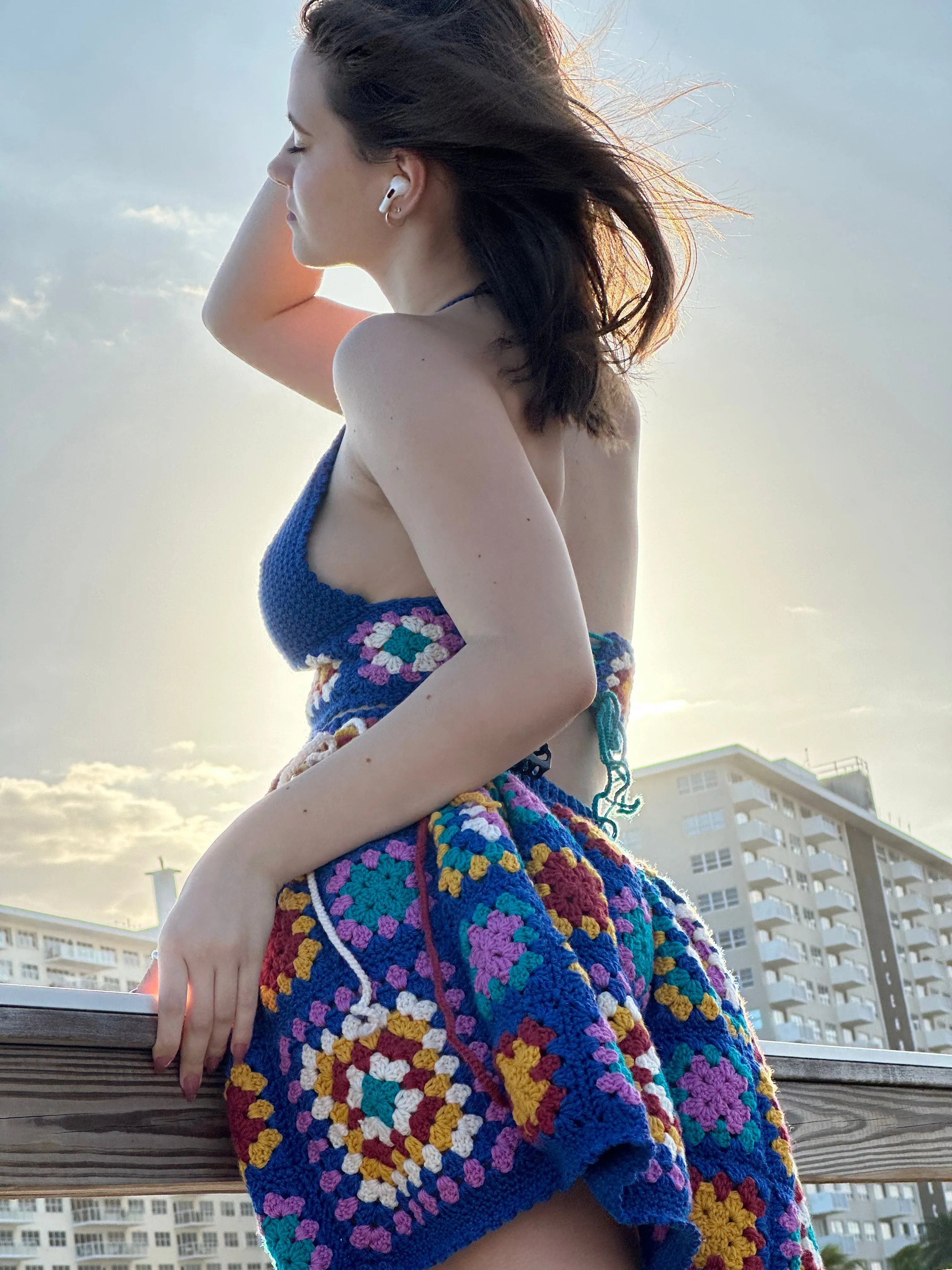 Crochet Granny Square Skirt PDF Pattern (instant download)