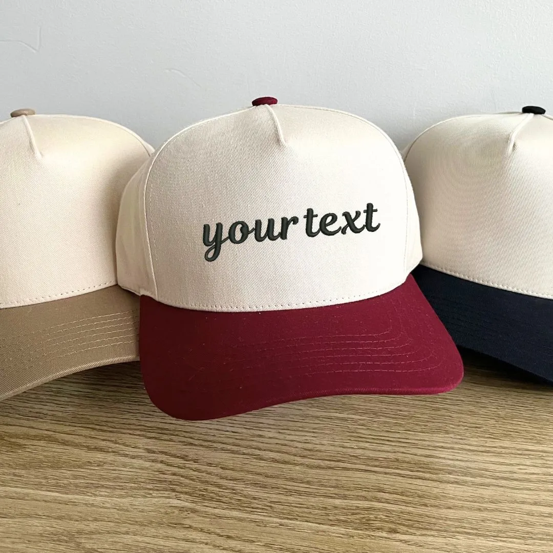 Custom Embroidered Two-Toned Trucker Hat