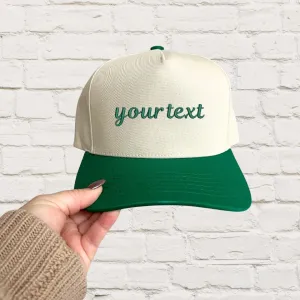 Custom Embroidered Two-Toned Trucker Hat