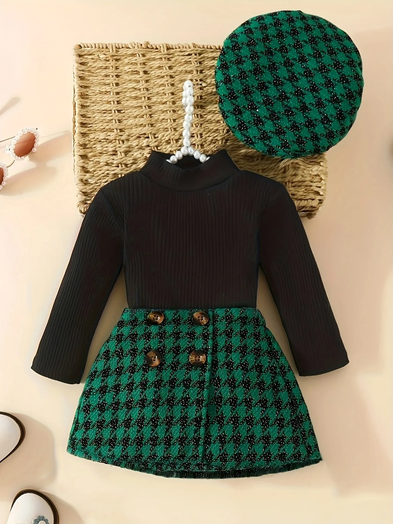 Cute 3Piece Toddler Girl Outfit for AutumnWinter