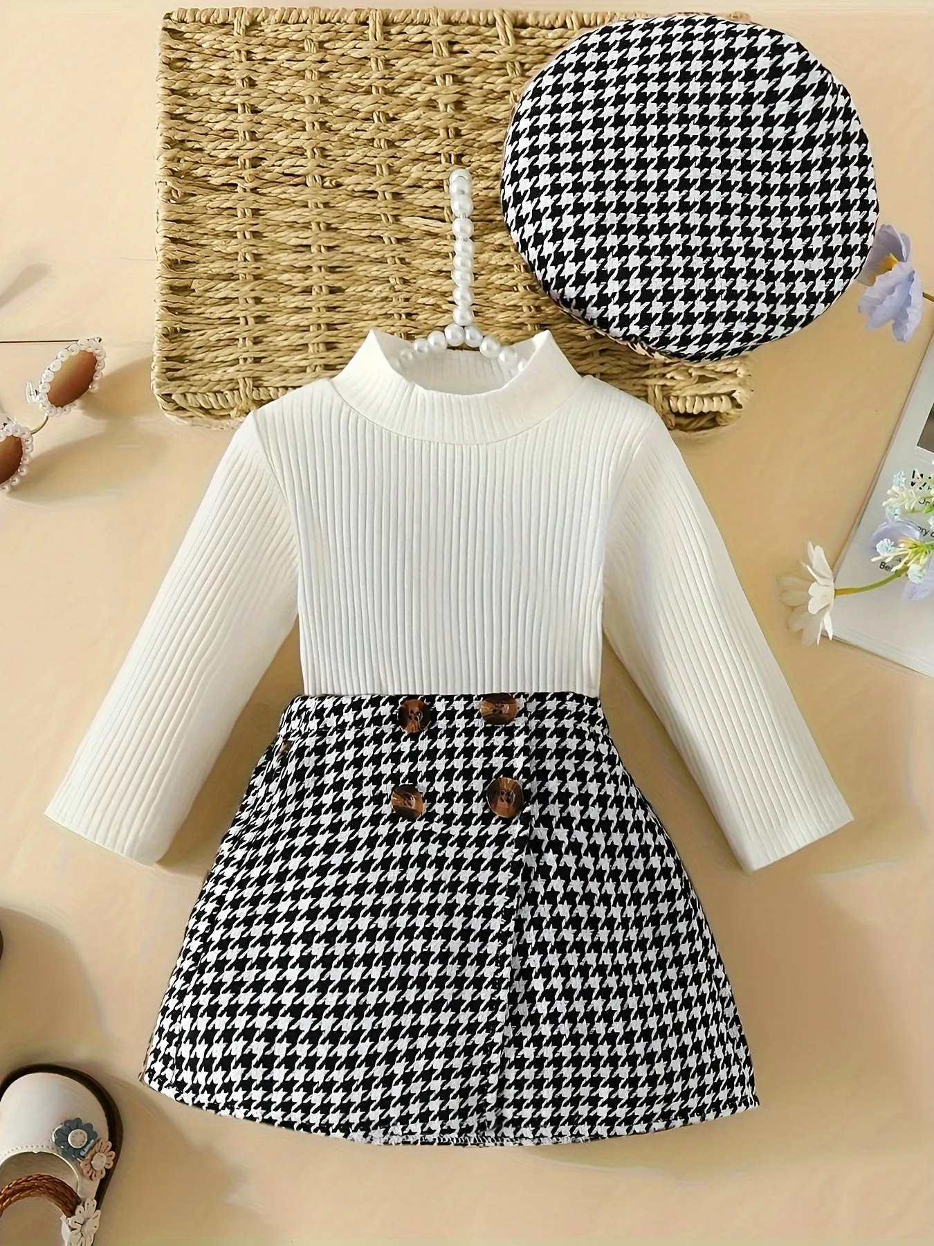 Cute 3Piece Toddler Girl Outfit for AutumnWinter