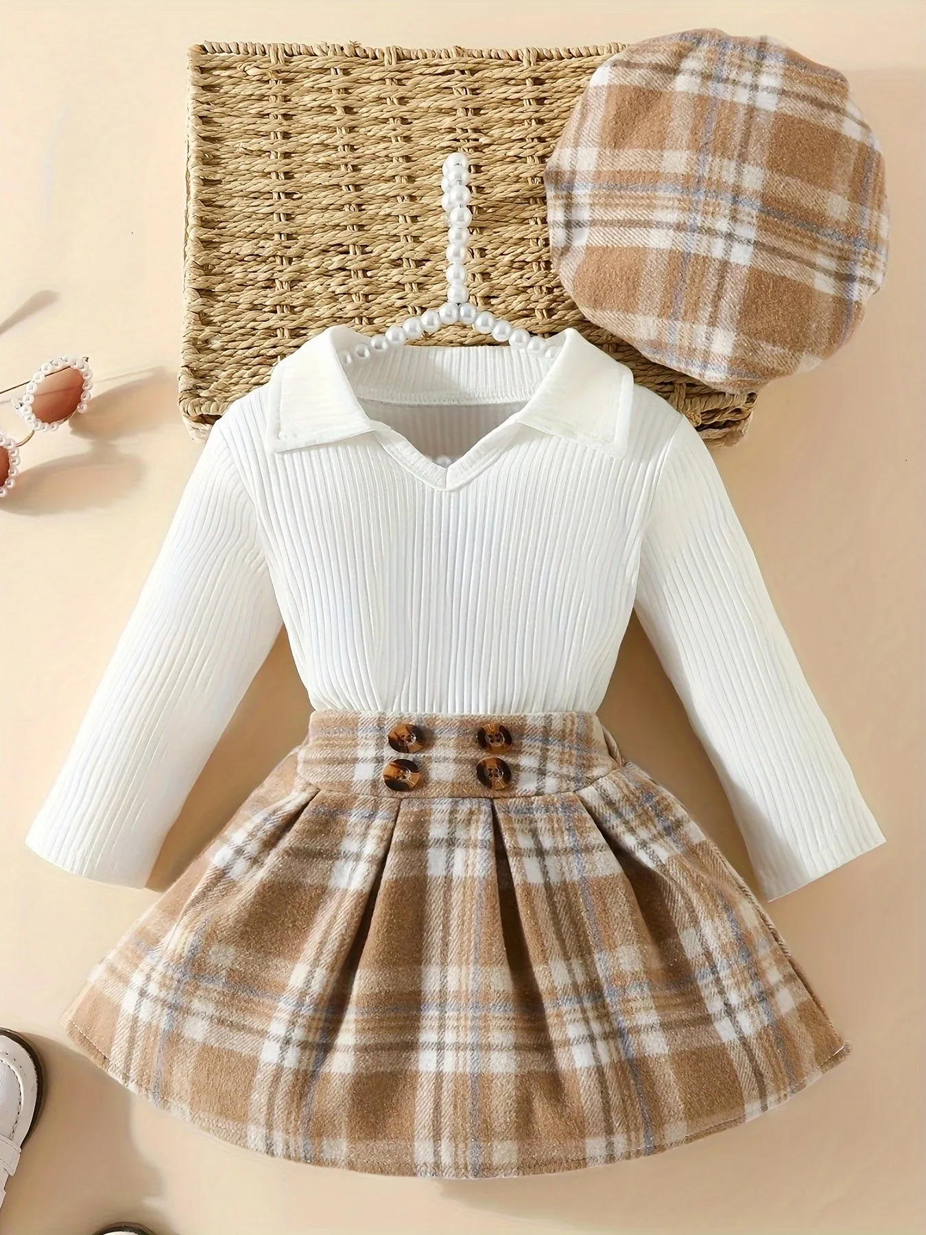 Cute 3Piece Toddler Girl Outfit for AutumnWinter
