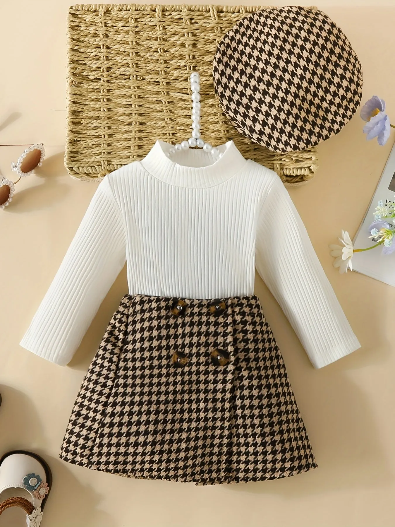 Cute 3Piece Toddler Girl Outfit for AutumnWinter