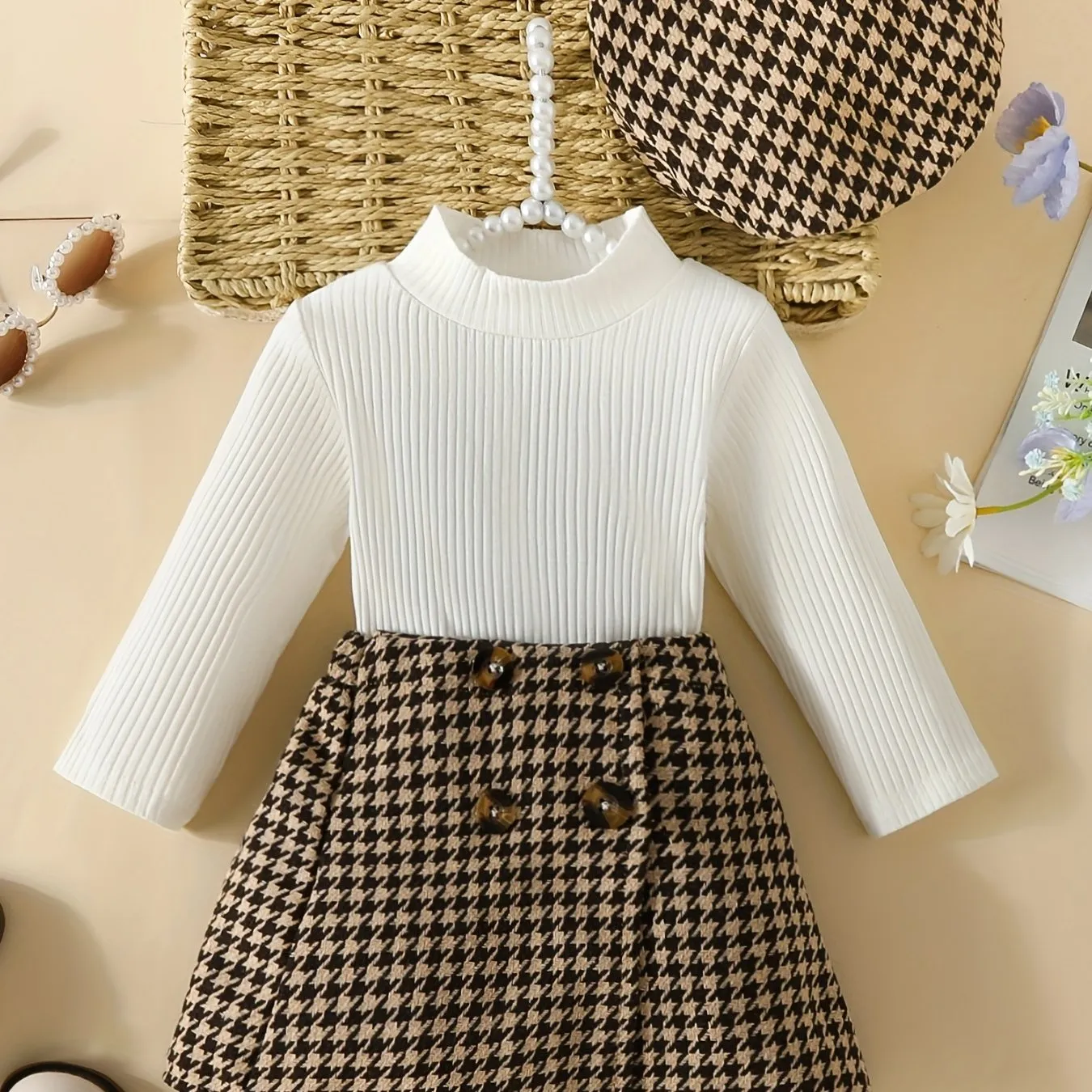 Cute 3Piece Toddler Girl Outfit for AutumnWinter