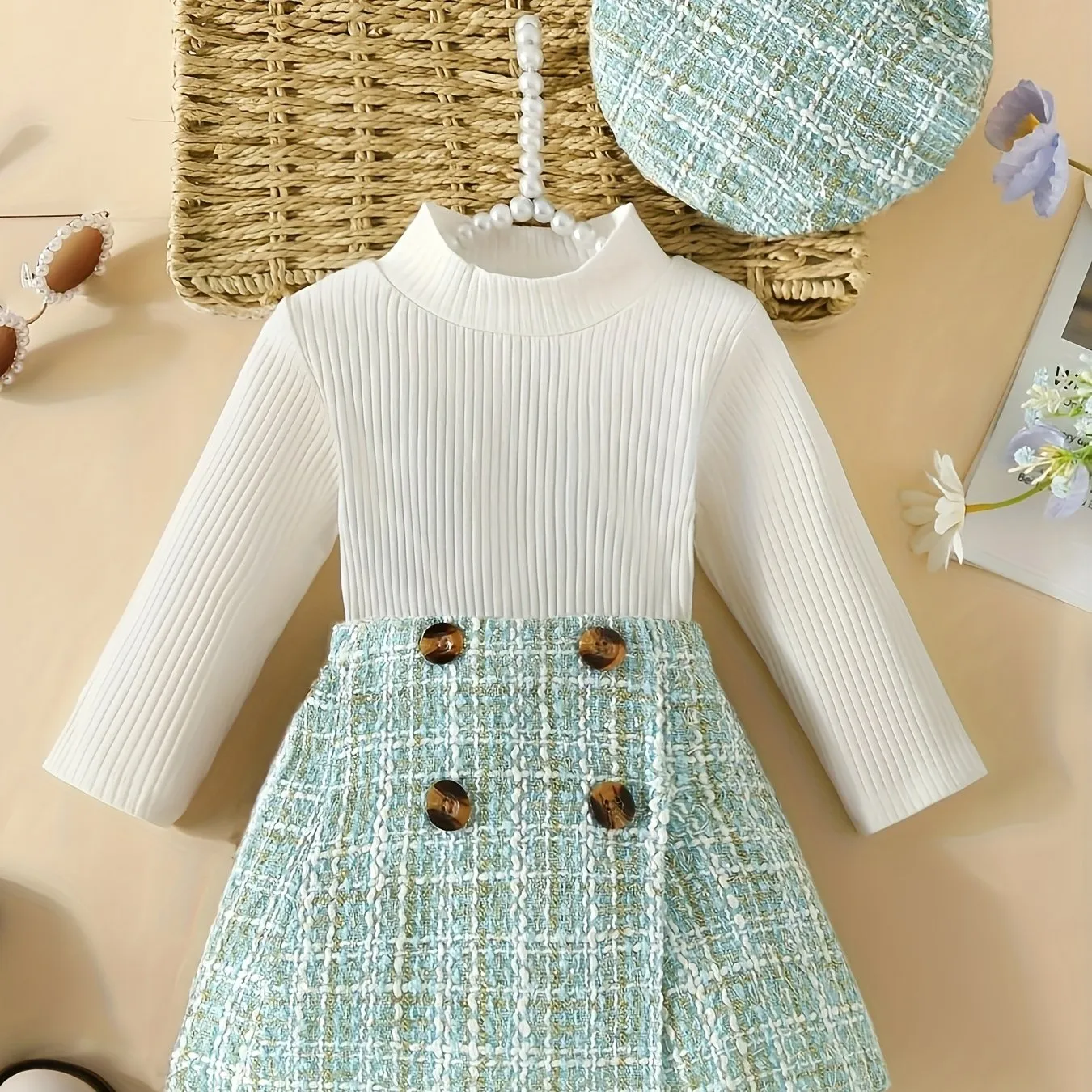 Cute 3Piece Toddler Girl Outfit for AutumnWinter