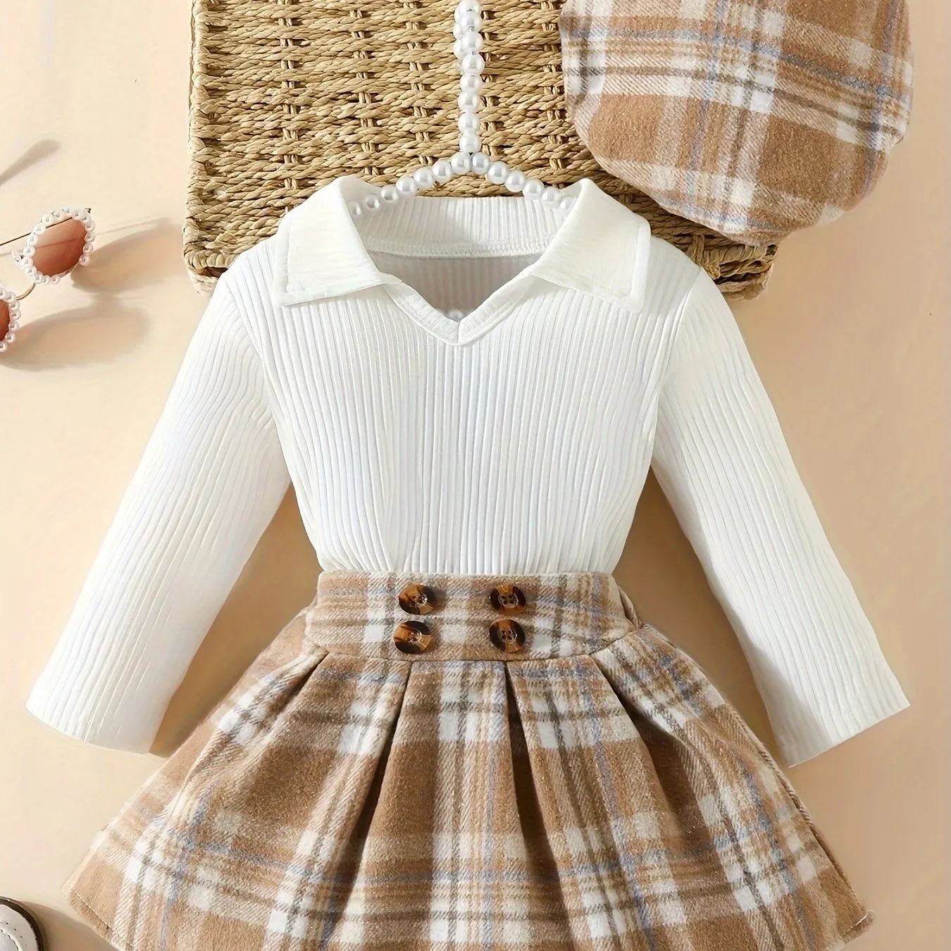 Cute 3Piece Toddler Girl Outfit for AutumnWinter