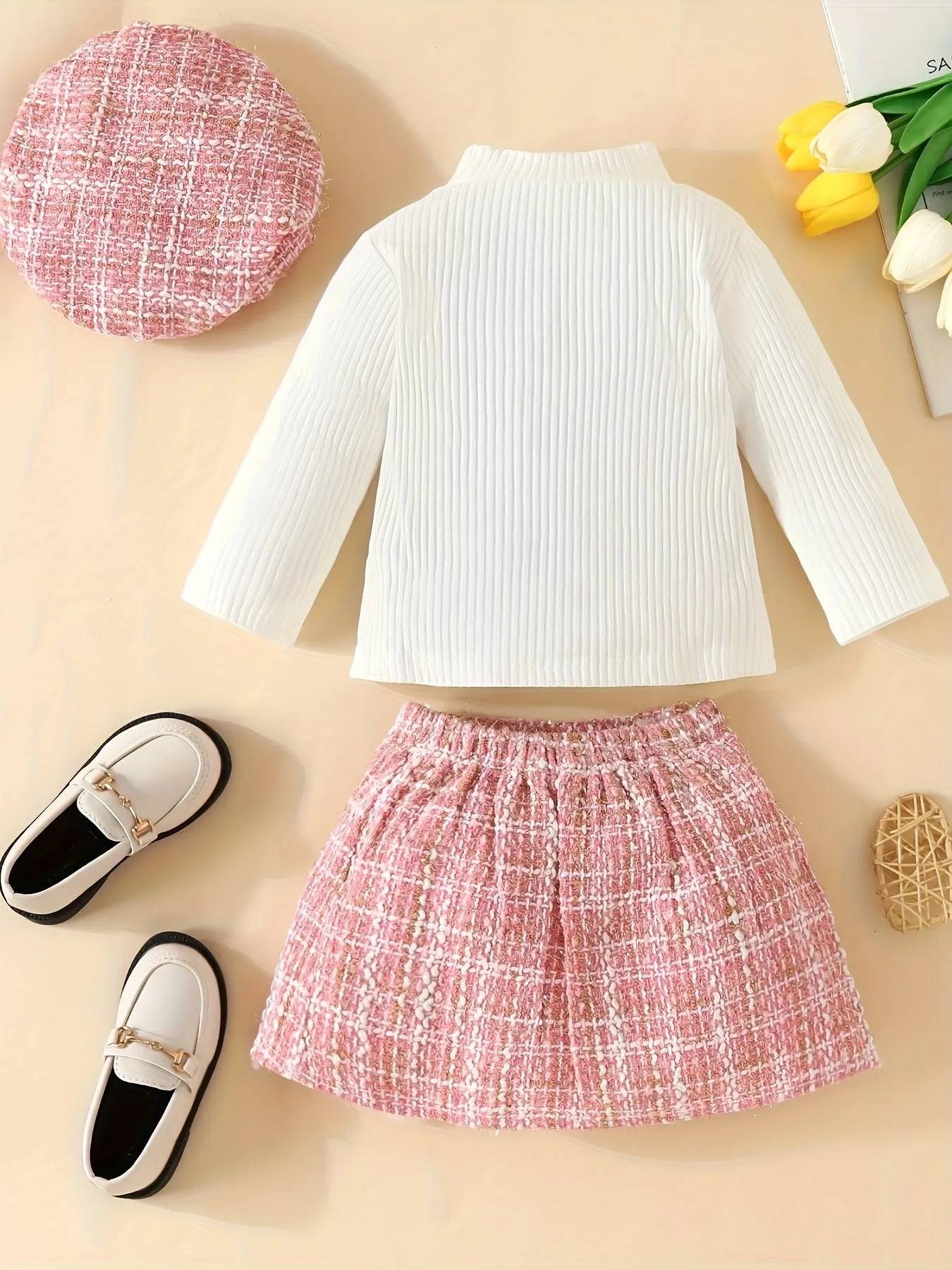 Cute 3Piece Toddler Girl Outfit for AutumnWinter