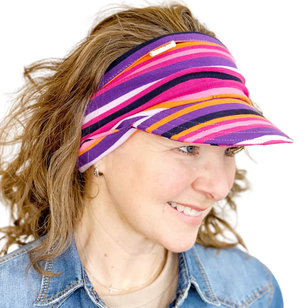 Cute Stretch Knit Visor for Women, Comfortable Visor for Women, Golf Visor