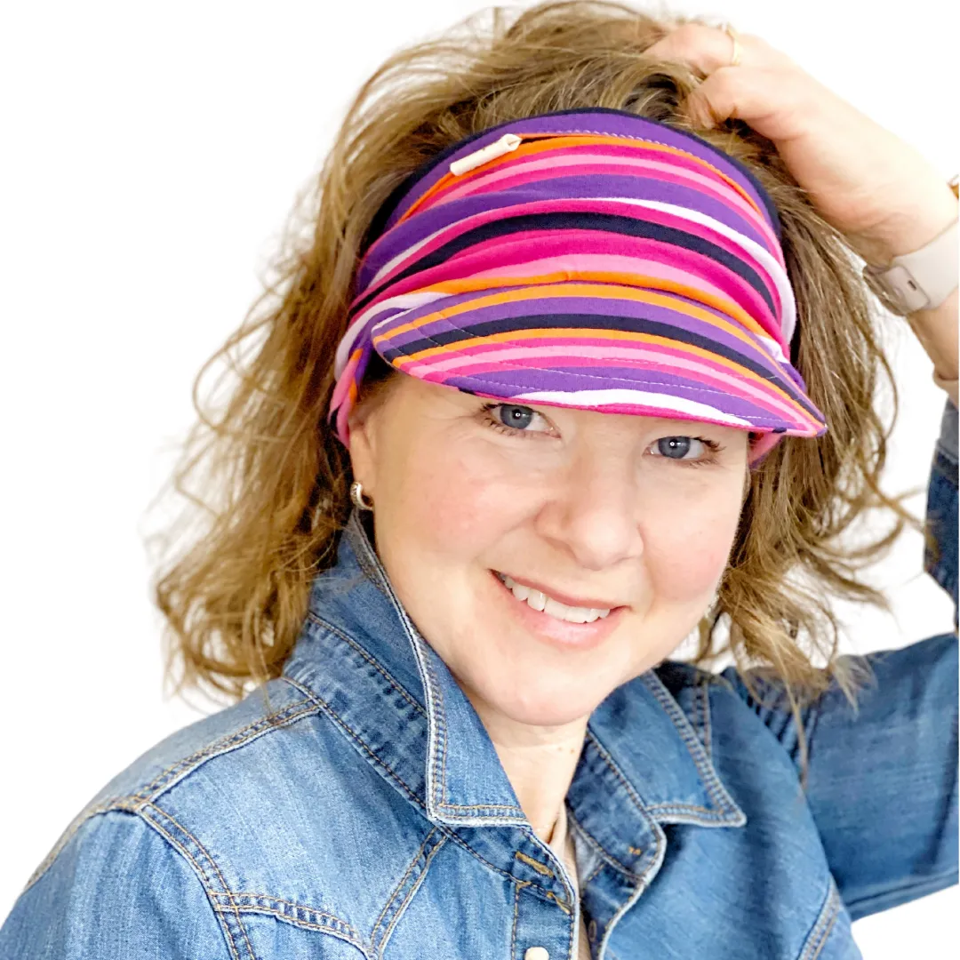 Cute Stretch Knit Visor for Women, Comfortable Visor for Women, Golf Visor