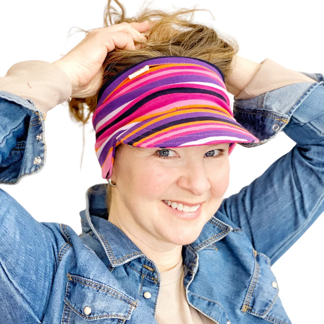 Cute Stretch Knit Visor for Women, Comfortable Visor for Women, Golf Visor