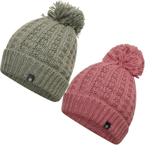 Dare 2b Womens Convoke Chunky Knit Bobble Hat