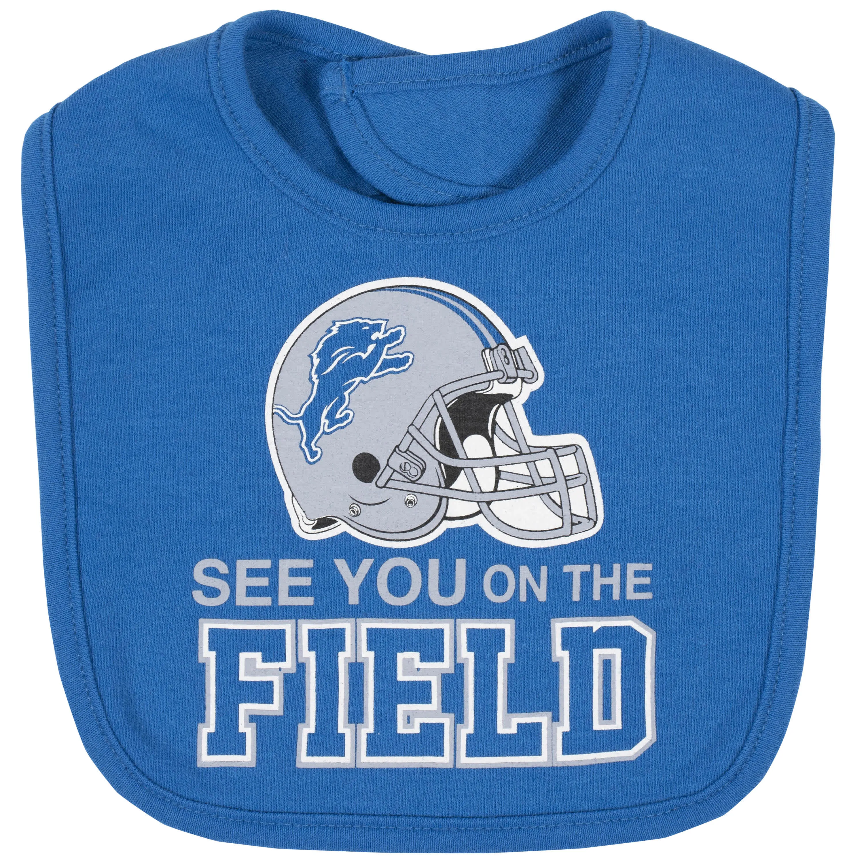 Detroit Lions 3-Piece Baby Boys Bodysuit, Bib, and Cap Set