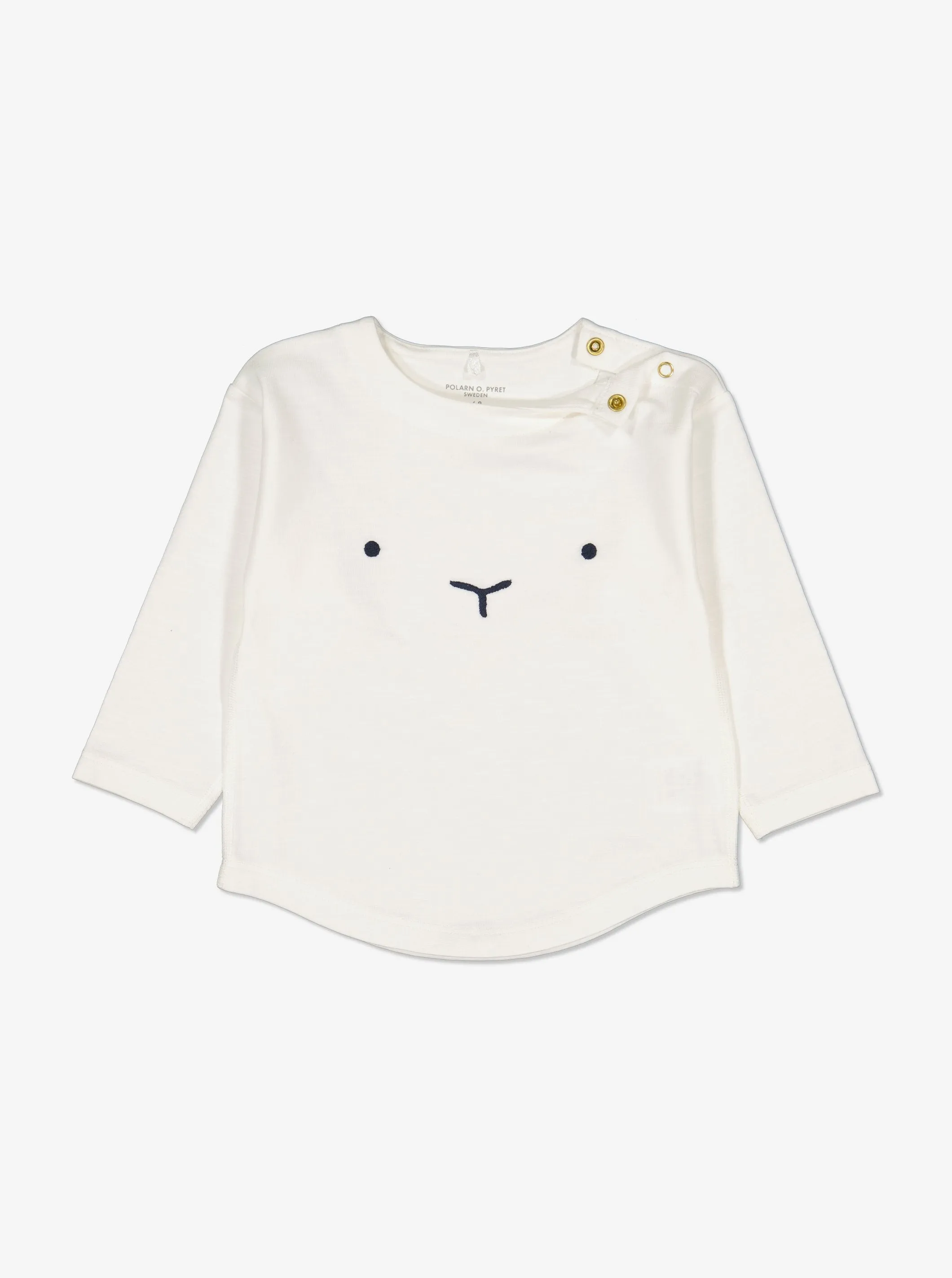 Embroidered Face Baby Top