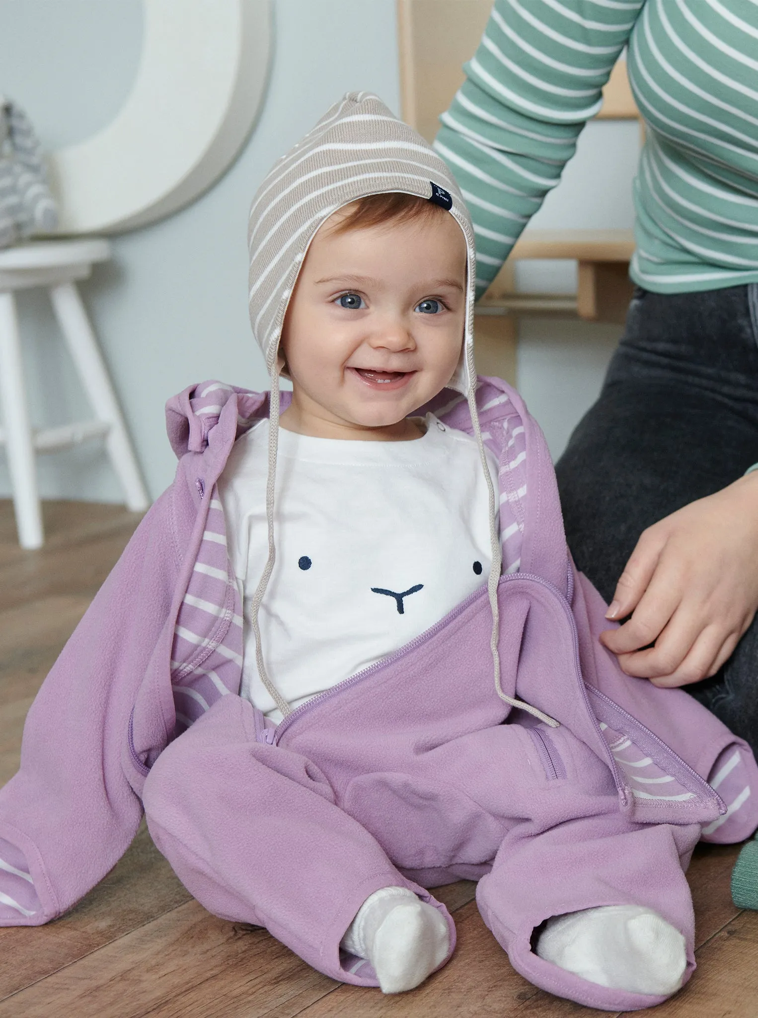 Embroidered Face Baby Top