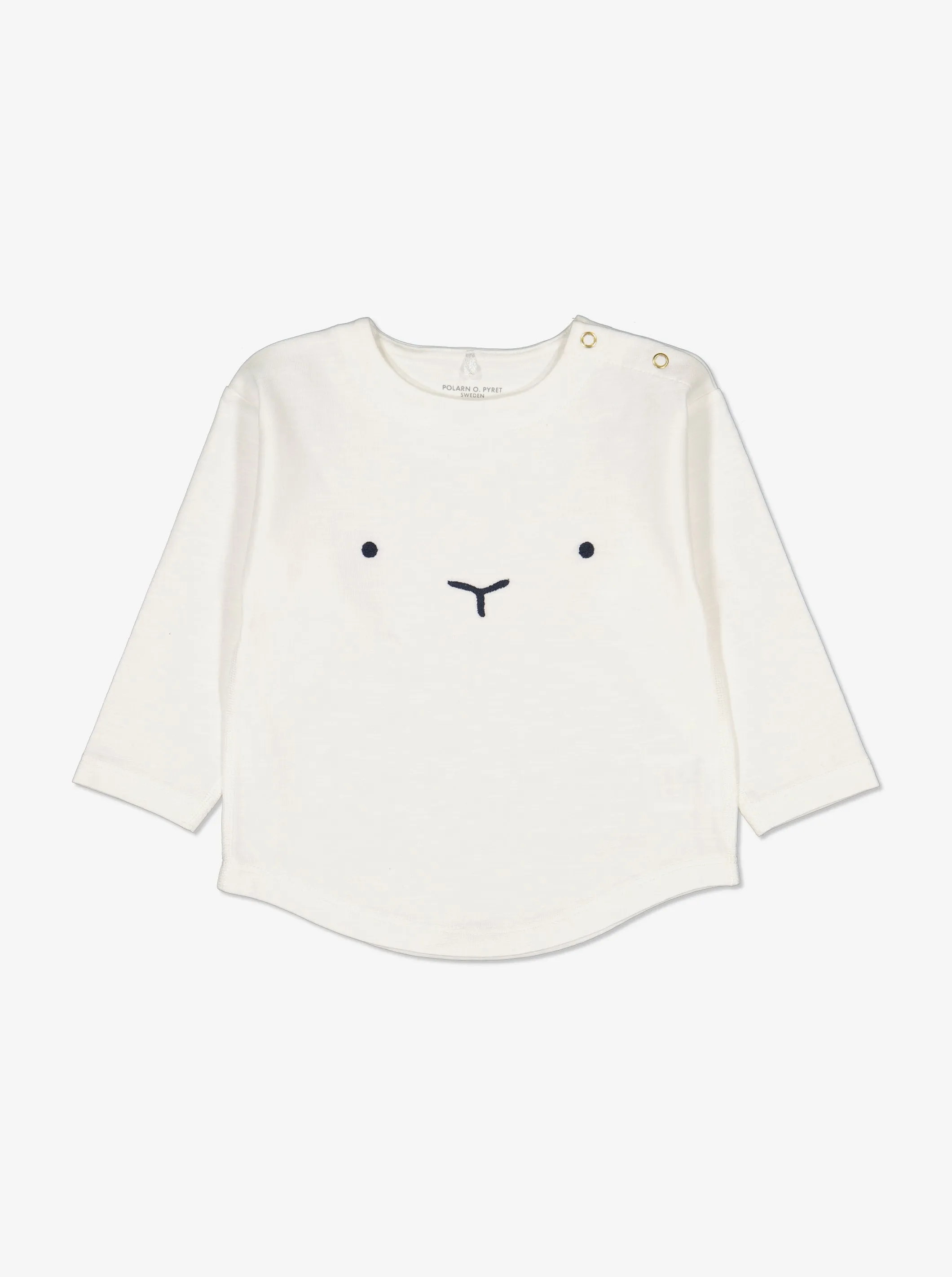 Embroidered Face Baby Top