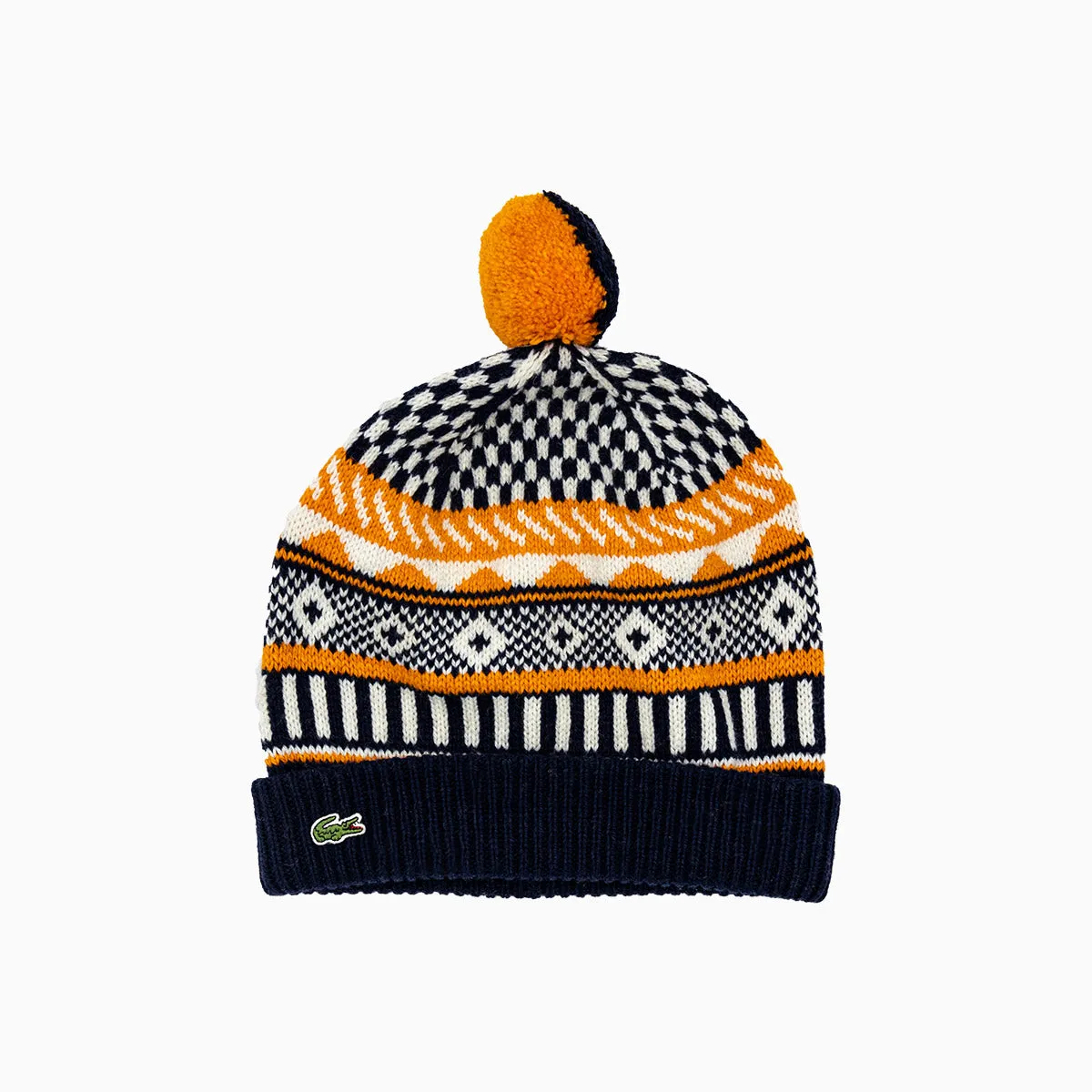 Fair Isle Knit Beanie Hat