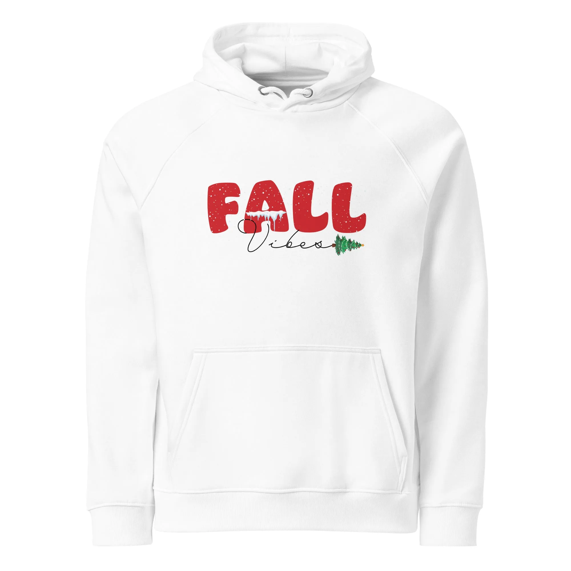 Fall Christmas Graphic Men Eco Raglan Hoodie