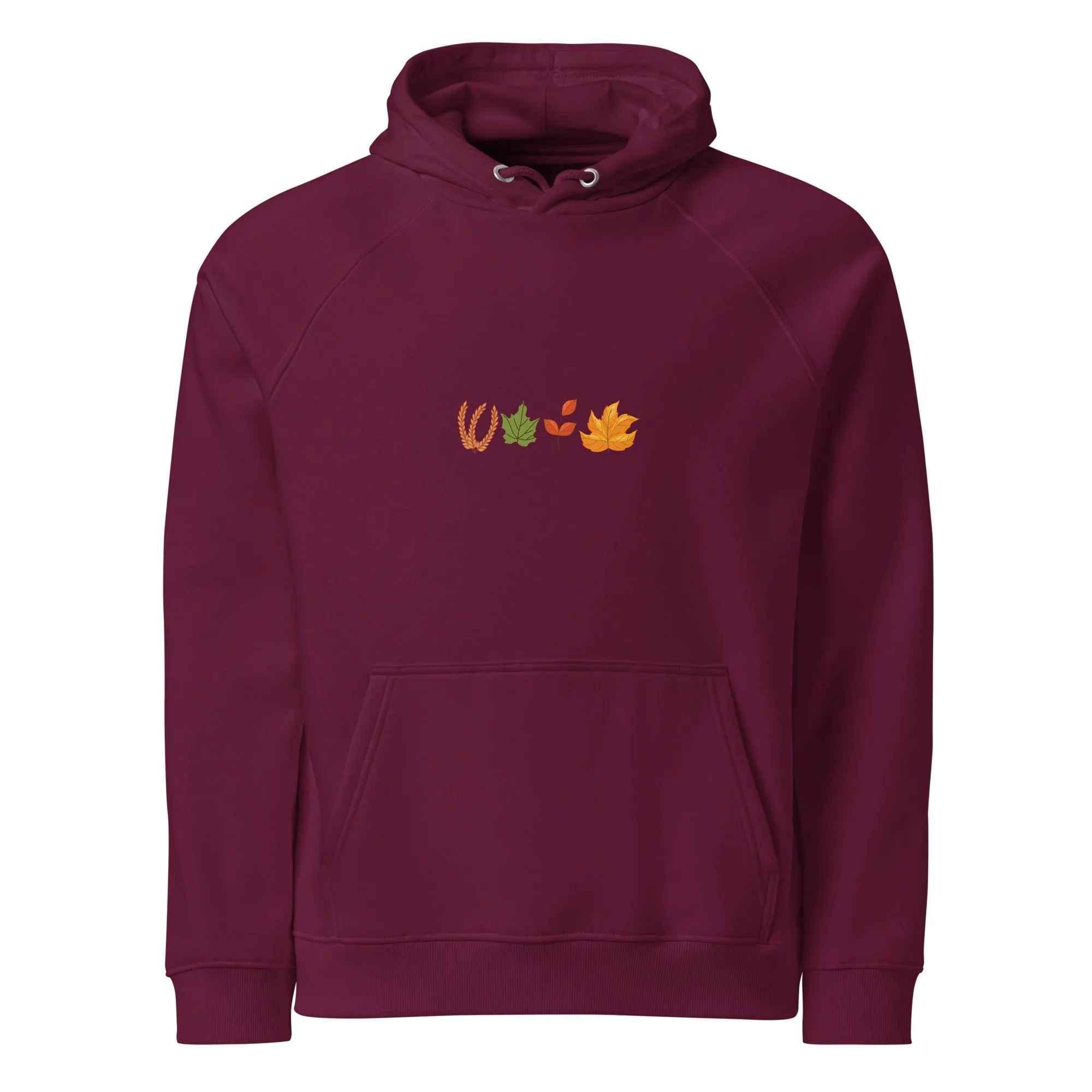 Fall Thanksgiving Graphic Men Eco Raglan Hoodie