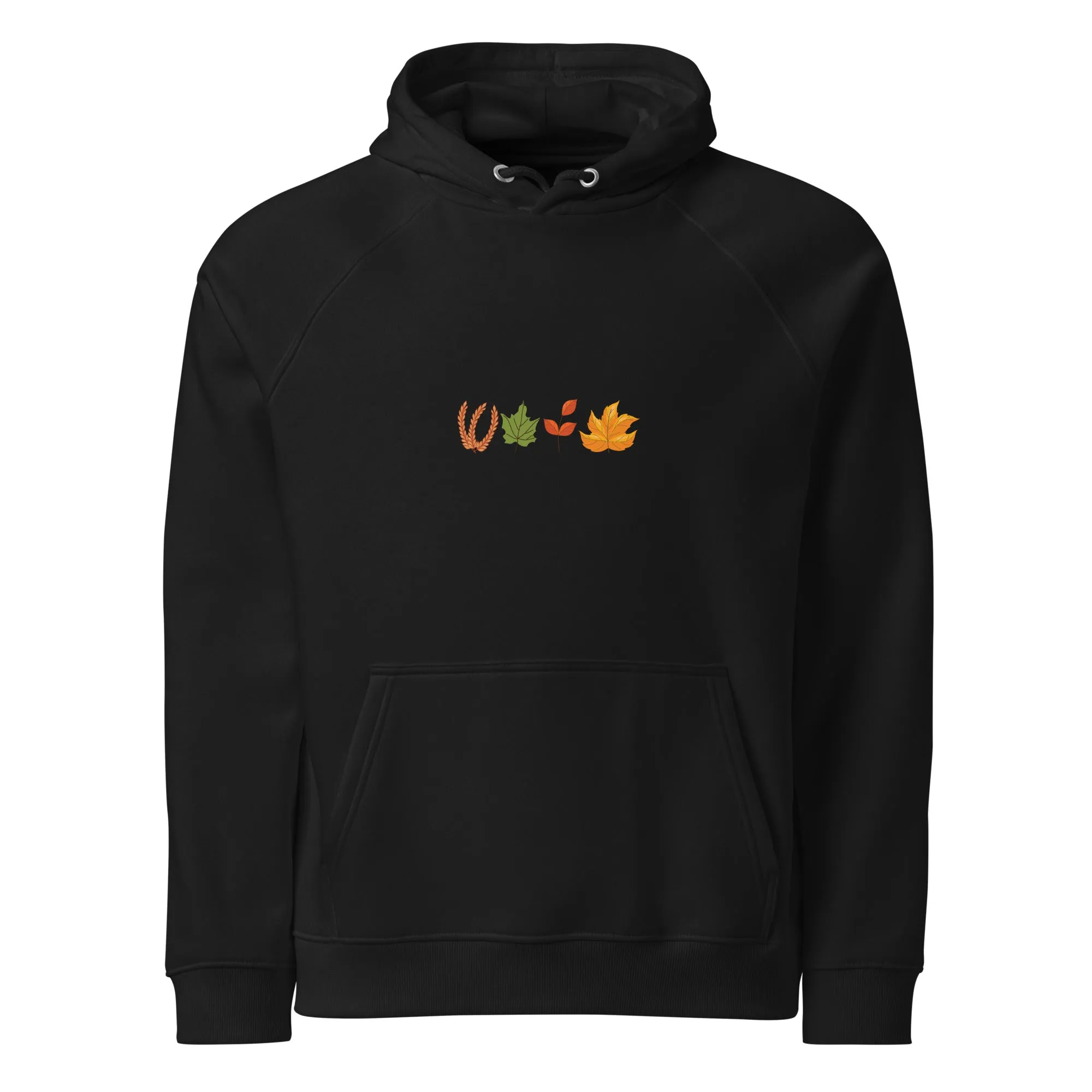 Fall Thanksgiving Graphic Men Eco Raglan Hoodie