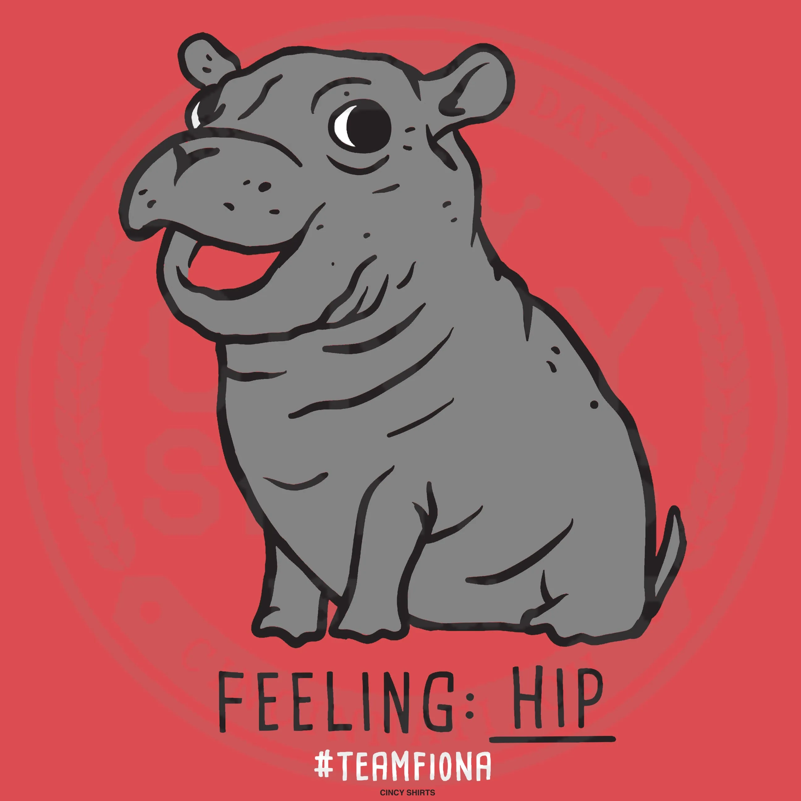 Feeling Hip - Fiona The Hippo - Hoodie
