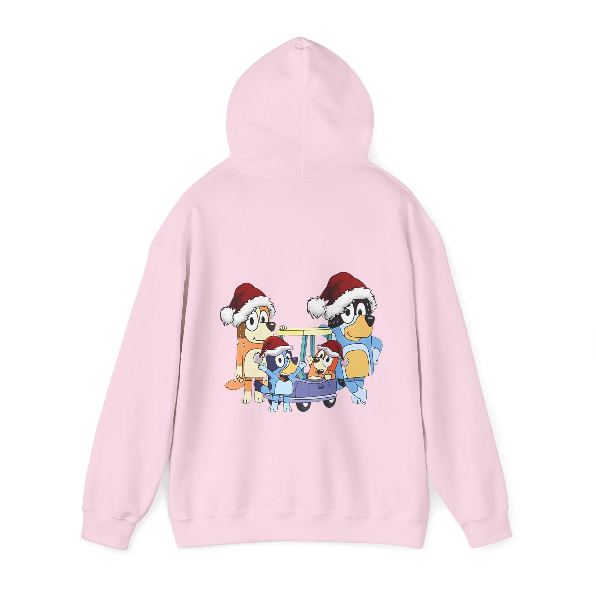 Festive Family Animal Hoodie - Unisex Heavy Blend Sweatshirt with Christmas Design