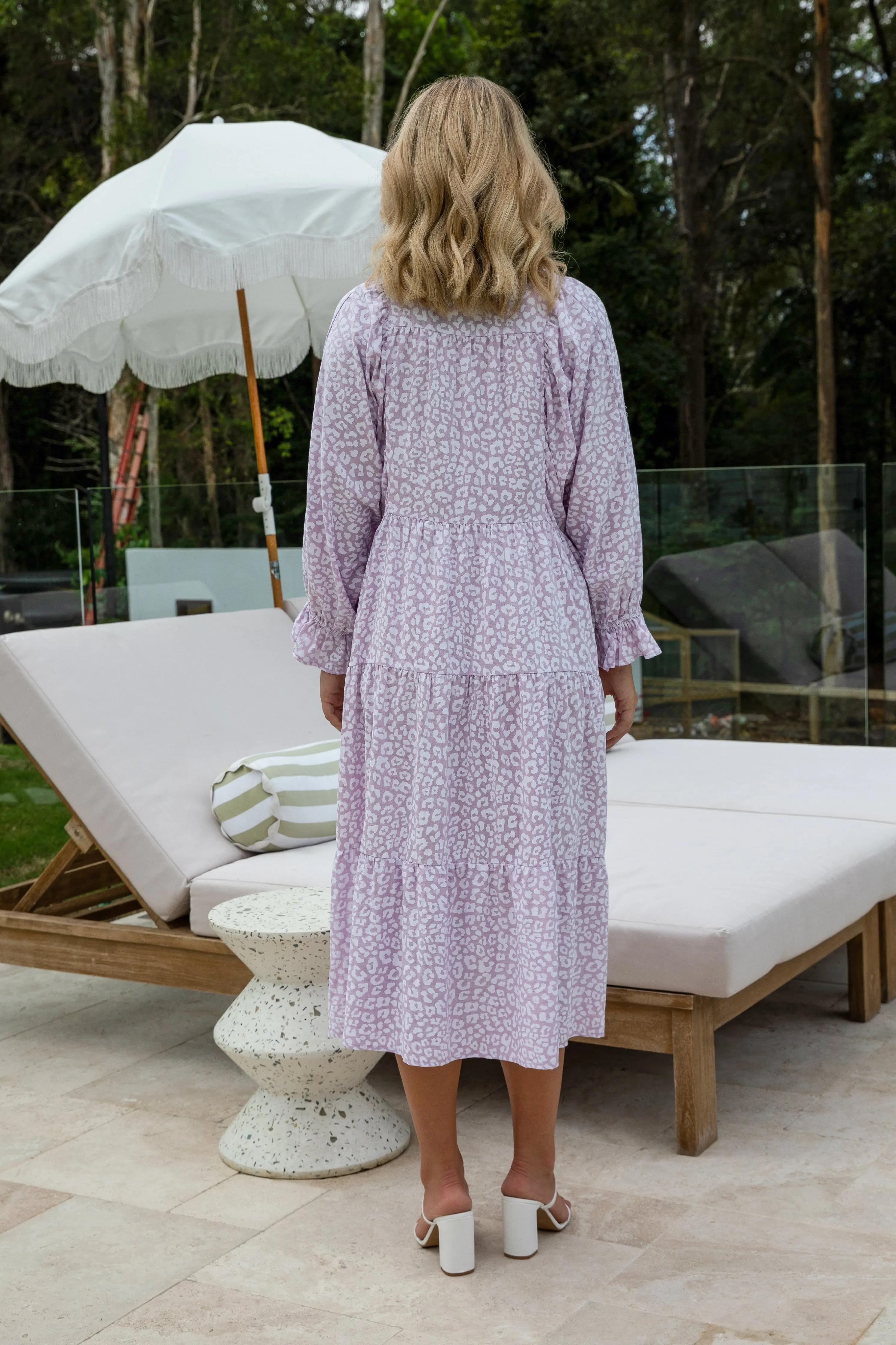 FINAL SALE Harvest Maxi Dress in Dusk Leopard