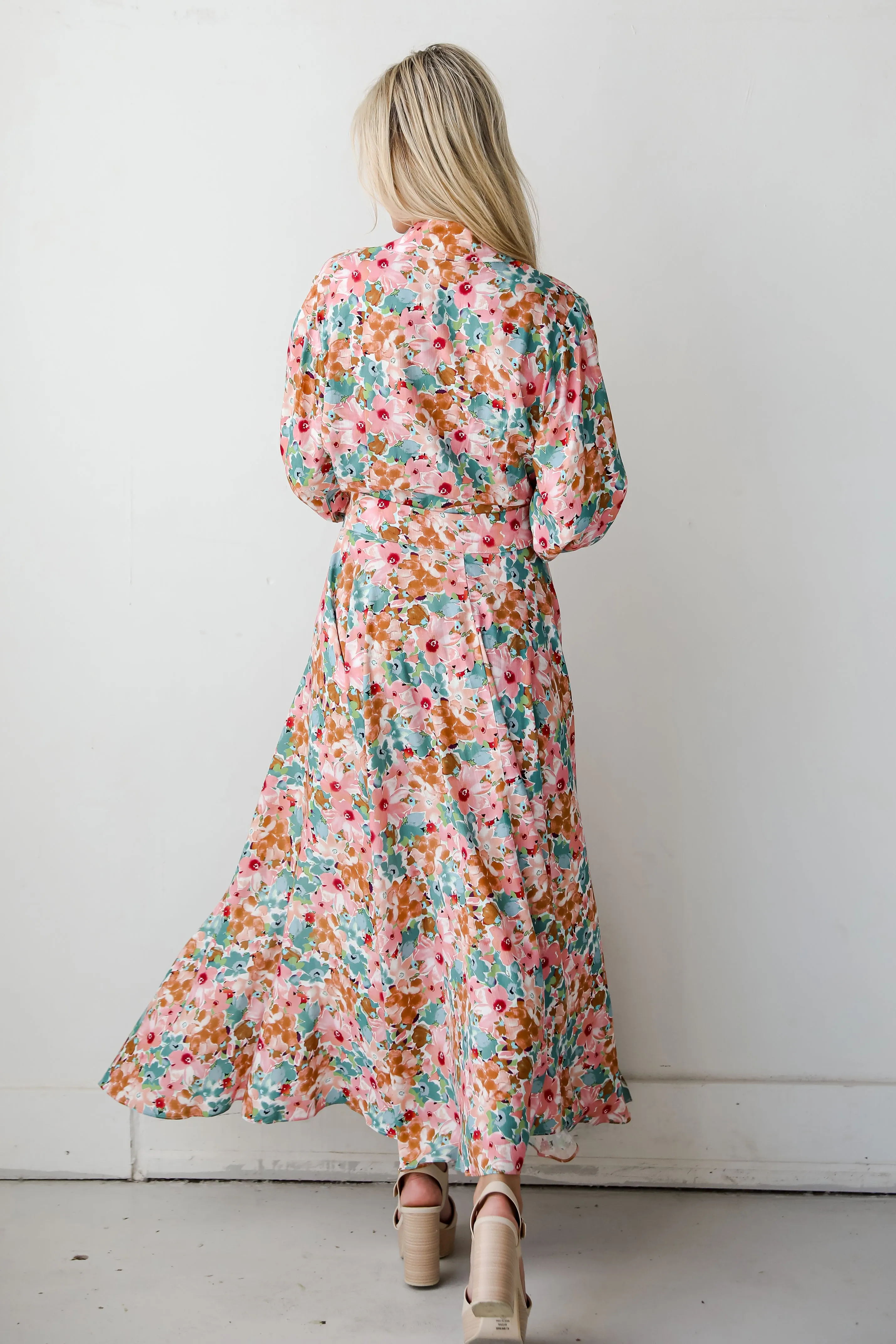 FINAL SALE - Most Beautiful Day Pink Floral Maxi Dress Romper